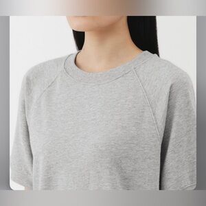 WHEAT Nashville short sleeve sweatshirt Gray lounge Top large modal soft comfy